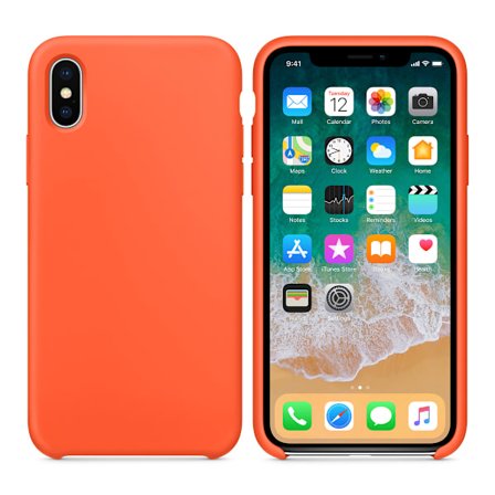Mobilskal Silikon iPhone XS Max - Orange