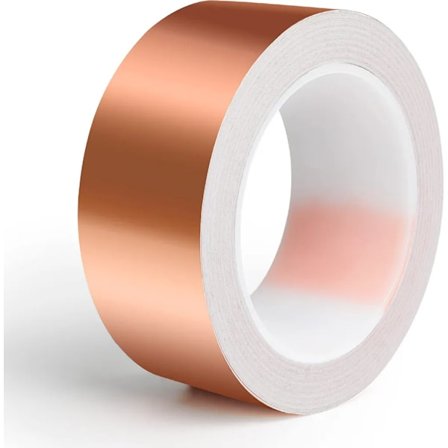 Kobbertape mot snegler, 30mm x 20m sneglebarriere sneglebeskyttelse for plantekasser, selvklebende kobbertape