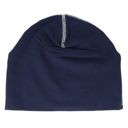 Beechfield - Azul traditionalbeanie Beanie - French Navy/White Hemsedal Cotton Beanie @ Hatstore