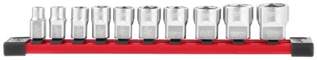 Milwaukee 4932492508 Hylssats 3/8", 10 delar Imperialisk, Handverktyg