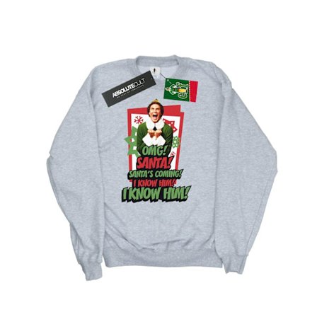 Elf Herr OMG Santa Sweatshirt L Sports Grey