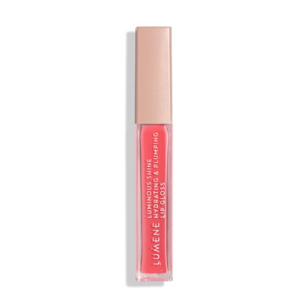 Lumene Luminous Shine Hydrating & Plumping Lip Gloss, 04 Peach Pink, 5 ml