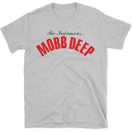 The Infamous Mobb Deep Logo Hip Hop Rap Vintage Replica T-shirt - vuxen, 3xl