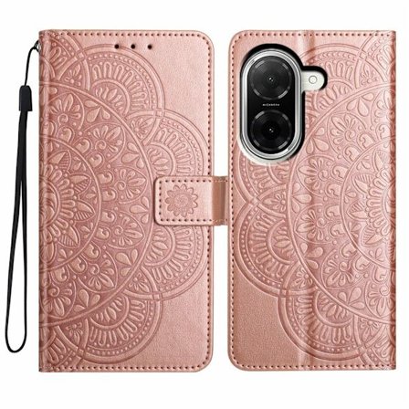 SKALO Xiaomi Redmi A5 4G Mandala Kukka Lompakkokotelo - Ruusukulta
