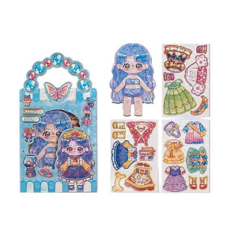 Princess 3D Utklädningsstickers - Dream Up Seal. Glittrande. Glitter