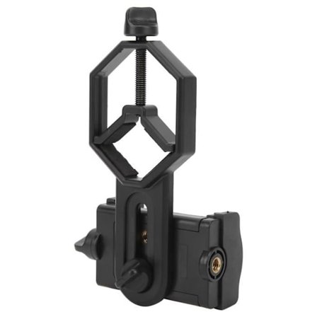 (Sort) SURENHAP Smartphone Adapter til Teleskop Adapter Univers til Smartphone Spotting Scope Optisk Foto Teleskop