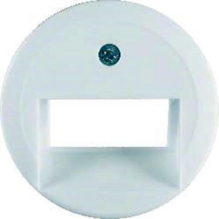 Hager 1409 Midtbrikke 2 x RJ45 Hvit, Strømbrytere & vegguttak