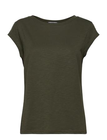 Cc Heart Basic T-Shirt T-shirts & Tops Short-sleeved Grønn Coster Copenhagen*Betinget Tilbud