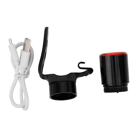 L1 Smart Sensor Baklampa för Mountainbike, Cykelsadelstolpe, Cykeltillbehör Svart