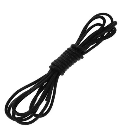 Voksede skolisser for pensko, runde skolisser høykvalitetsmateriale slitesterk glatt snøring formelle støvlesnører med vokset finish, elegant