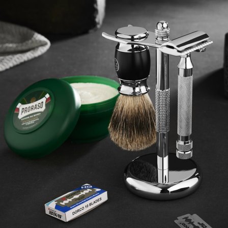 Kit de afeitado completo para principiantes para hombres - Cajas de regalo