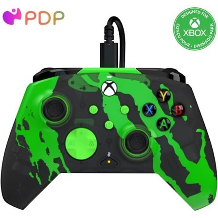 Spelkontroll - Xbox - Rematch Glow Advanced - Trådad - Jolt Green - PDP