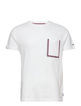 Rwb Outline Pocket Tee T-shirt Hvid Tommy Hilfiger
