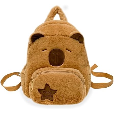 Sød Capybara Plys Rygsæk, Capybara Plysdyr Rygsæk, Capybara Teenager Student Rygsæk, Børns Fødselsdagsgave