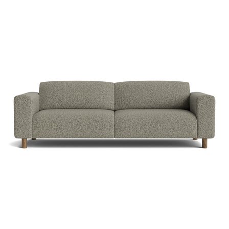 Toledo 3-Sitzer-Sofa in Puente Grün, minimalistisch und stilvoll, Breite 237cm, Sitztiefe 56cm, hochwertige Nozag-Federung für hohen Komfort
