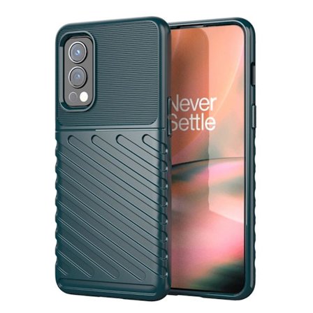 SKALO OnePlus Nord 2 Armor Thunder Skal - Grön