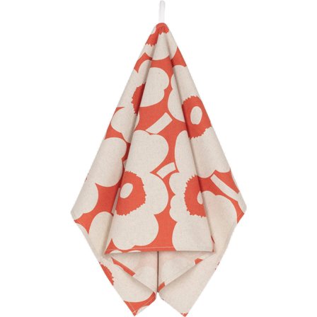 Marimekko Pieni Unikko keittiöpyyhe 43 cm x 70 cm, oranssi