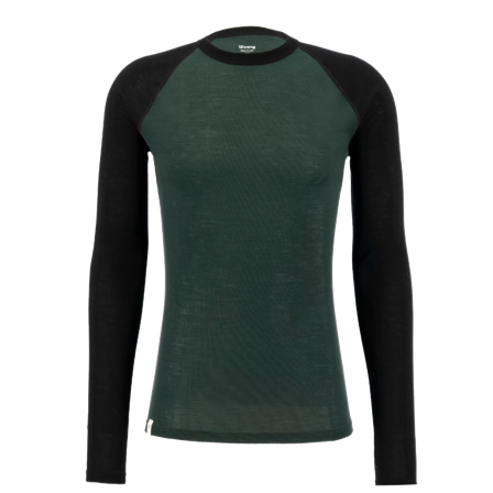Ulvang Rav Base Crew Mens Black/Beetle Green
