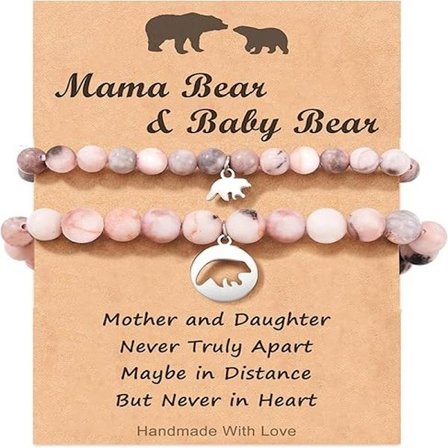 Mamma-Datter Armbånd, Charm Matchende Armbånd Sett for Mamma Datter Jenter Som En Gave til Jul Bursdag Morsdag