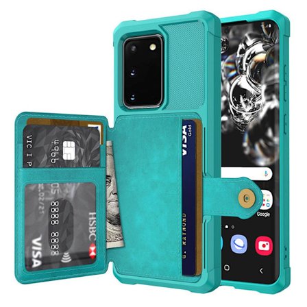 Elegant Skal med Kortfack - Samsung Galaxy S20