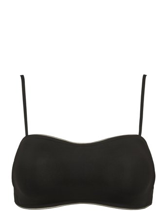 Missya Seamless Bra Strapless - Black - L/XL