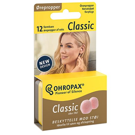 Ohropax Earplugs Classic 12 stk, Tøj & Bolig, Ører, Ørepropper