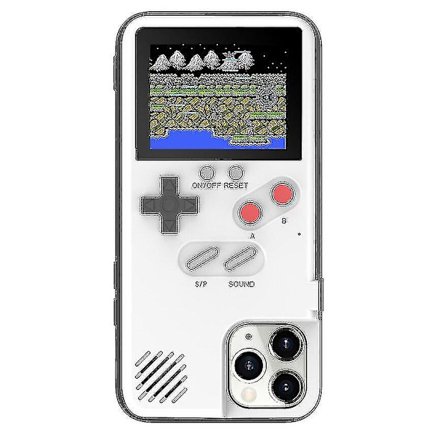 Spelbar Gameboy-fodral för iPhone 13 12 11 Pro Max Plus-fodral Retro spelkonsolskydd Hög kvalitet