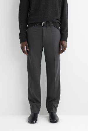 COS Homme Pantalon Fuselé En Laine in Gris