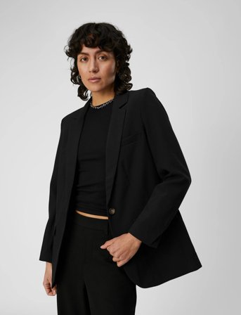 Object Objsigrid L/S Blazer Noos - Black - 36