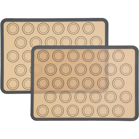 Bagemåtte til macarons lavet af silikone 2 stk