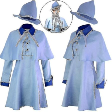 Troldmandsskole Heks Fleur Isabelle Delacour Beauxbaton Magisk Cosplay Kostumer Hat Kvinder Skoleuniform Tøj Hue Halloween-Perfekt