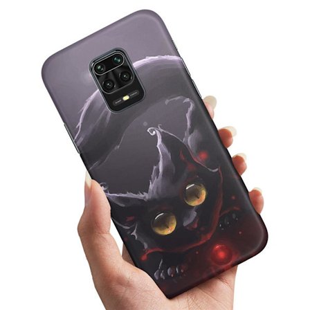 Xiaomi Redmi Note 9 Pro - Kuoret/Suojakuori Musta Kissa