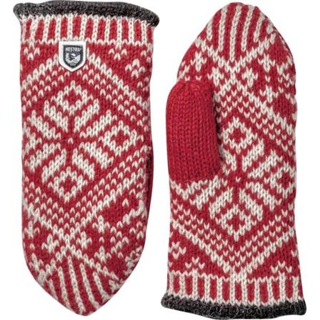 Hestra Nordic Wool Mitt Men everyday gloves Red 6