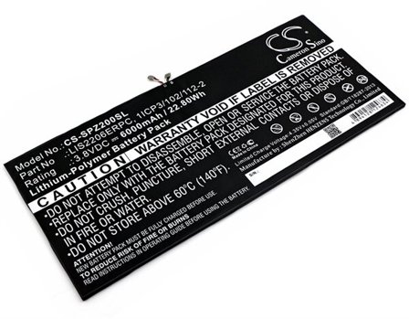 Batteri til nettbrett for Sony Xperia Tablet Z2, Xperia Tablet Z2 TD-LTE, SOT21 og andre.