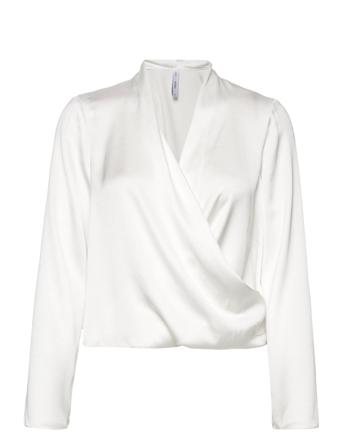 Crusie Bluse Langærmet Hvid Mango