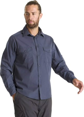 Craghoppers Men'S Kiwi Long Sleeved Shirt Men long-sleeved shirts Blue M