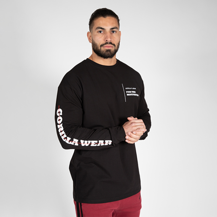 Gorilla Wear Boise Oversized Long Sleeve, Black