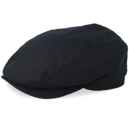 Stetson - Svart flatcap Keps - Driver Cap Virgin Wool/Casmere Black Flat Cap @ Hatstore