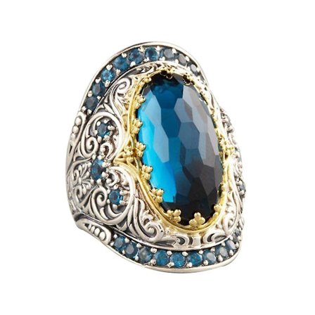 Klassisk Carving Oval Kubisk Zirkon Lyxig Fest Man Kvinna Smycken Finger Ring