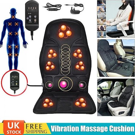 8-läges full ryggmassage sittdyna bilstol sittdyna matta nacke värme massager[CO]