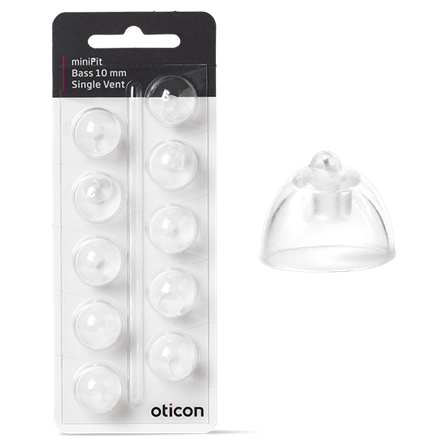Oticon miniFit Bass Single Vent 10mm
