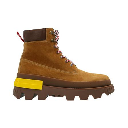 Moncler Mon Corp leather Støvler Brun, Herre, Størrelse: 44 EU