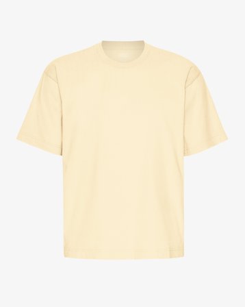 Oversized Organic T-Shirt - Soft Yellow XL