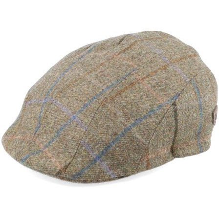 MJM Hats - Grön flatcap Keps - Maddy El Virgin Wool/Cashmere Ear Flap Light Green Flat Cap @ Hatstore