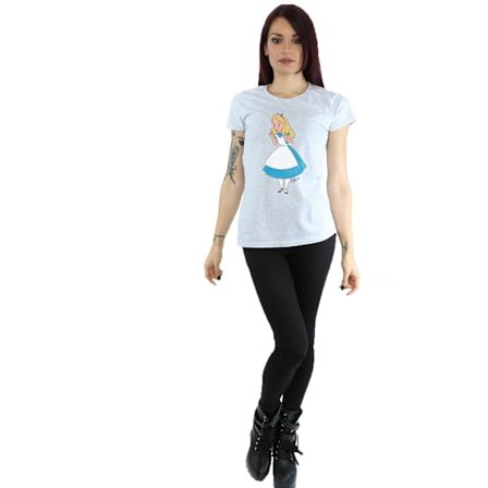 Alice i Underlandet Dam/Dam Alice T-shirt XL Vit
