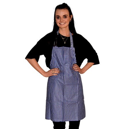 Oktoberfest Forkle Blå/Hvit