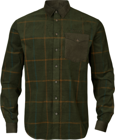 Härkila Kaldfjord Sammet Rutete Skjorte Willow Green Check
