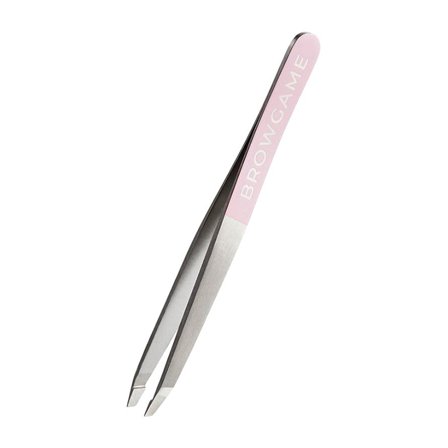 Browgame Cosmetics Original Tweezer Slanted Pink, Makeup, Øjenbryn, Pincetter