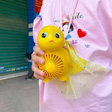 IC Nailong Milk Dragon Bärbar Lazy Hängande Halsfläkt Mini Kylning