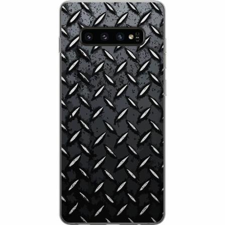 Samsung Galaxy S10 Genomskinligt Skal Metalliskt Mönster